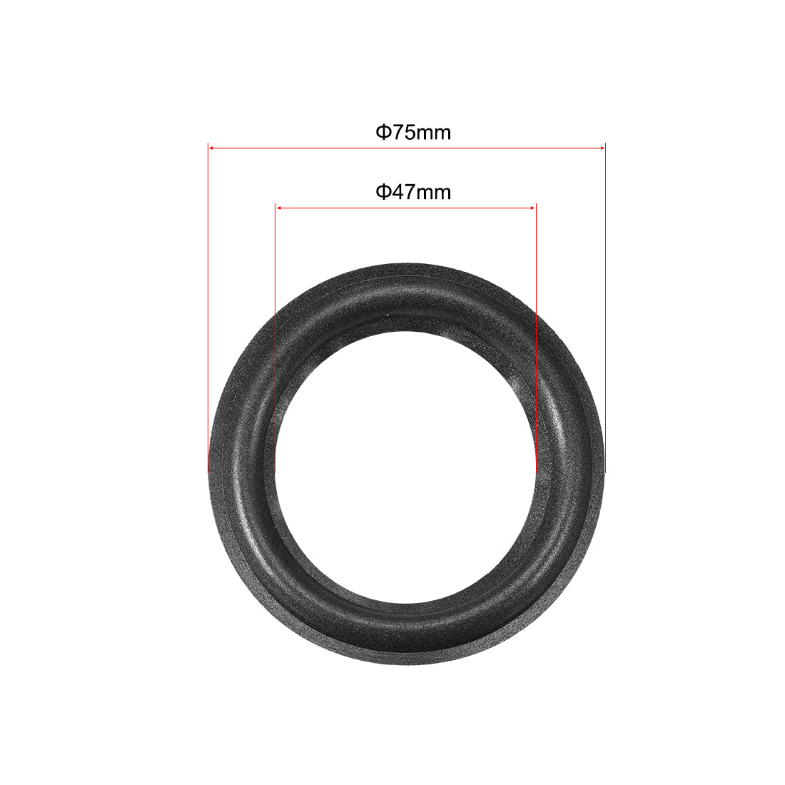 uxcell Uxcell 3"  3 inches Speaker Foam Edge Surround Rings Replacement Parts for Speaker Repair or DIY