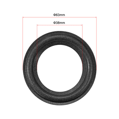 Harfington Uxcell 2.5"  2.5 Inches Foam Edge Surround Rings Replacement Parts for 2pcs