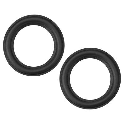 Harfington Uxcell 2.75" 2.75 inch Speaker Rubber Edge Surround Rings Replacement Part for Speaker Repair or DIY 2pcs
