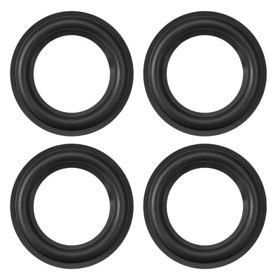 Harfington Uxcell 3inch Speaker Rubber Edge Surround Rings Replacement Parts for Speaker Repair or DIY 4pcs