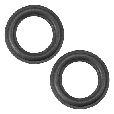 Harfington Uxcell 4.5" 4.5 Inch Foam Edge Surround Rings Replacement Parts for Repair or DIY 2pcs