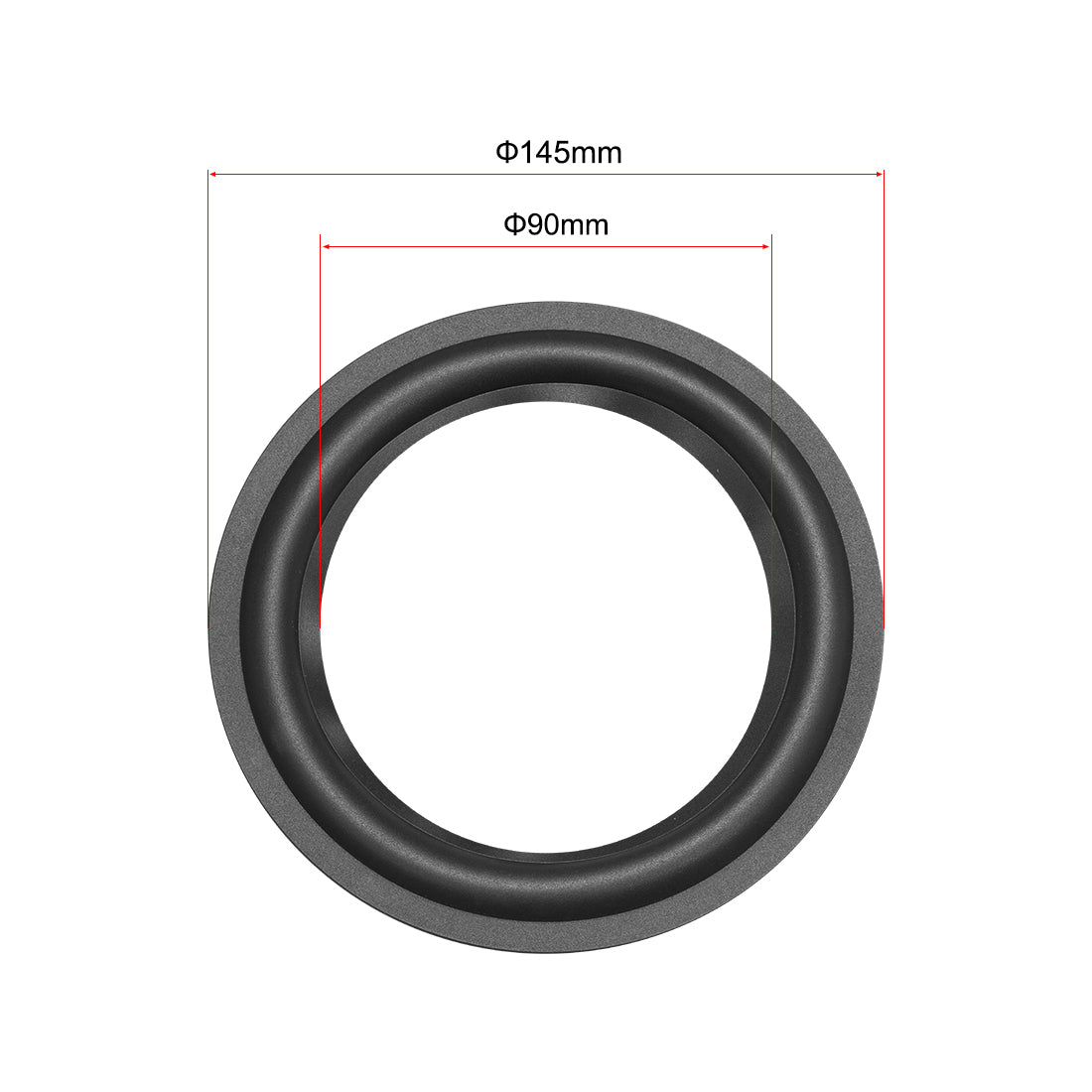 uxcell Uxcell 5.5" 5.5 Inch Speaker Rubber Edge Surround Rings Replacement Part for Speaker Repair or DIY