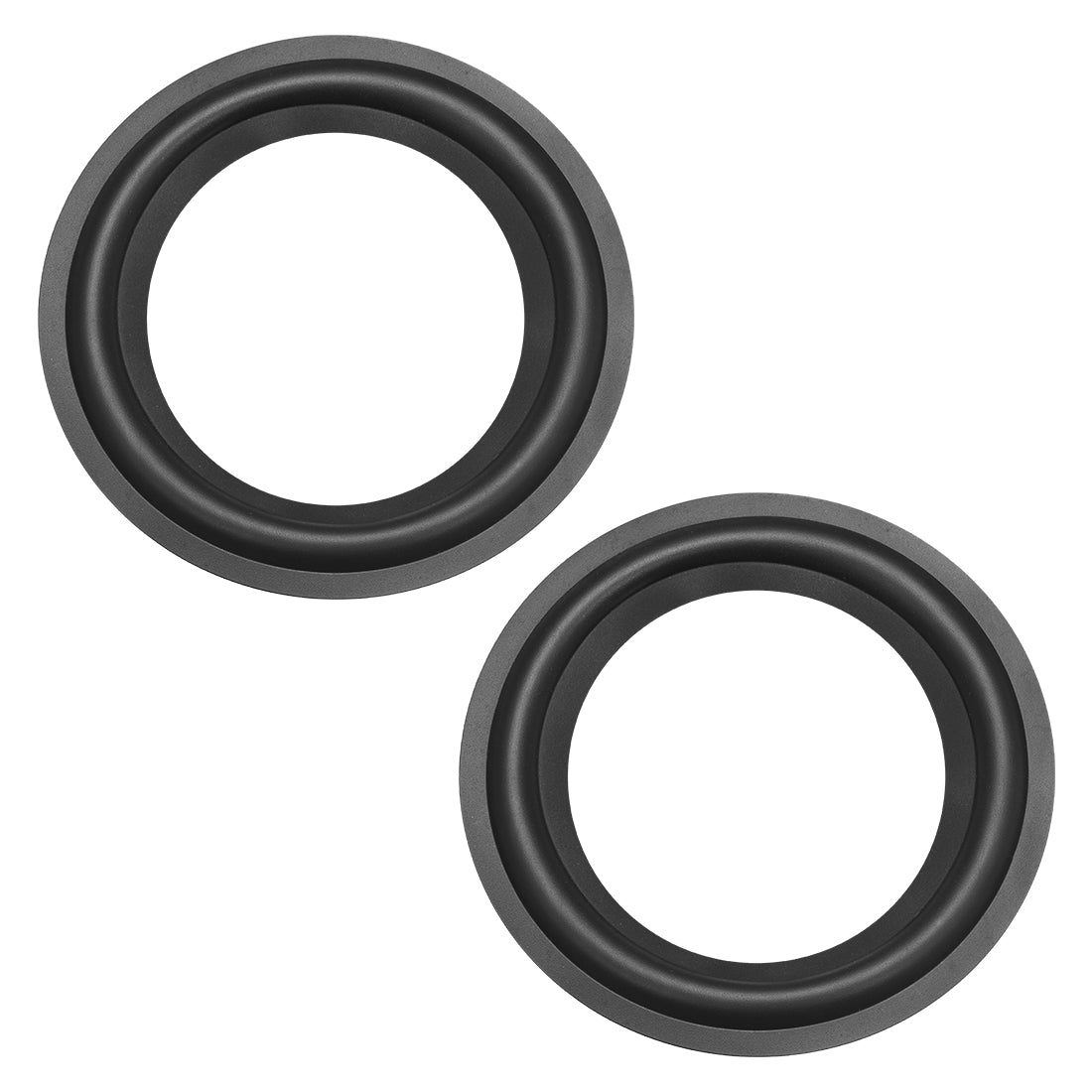 uxcell Uxcell 5.5" 5.5inch Rubber Edge Surround Rings Replacement Parts for Repair or DIY 2pcs