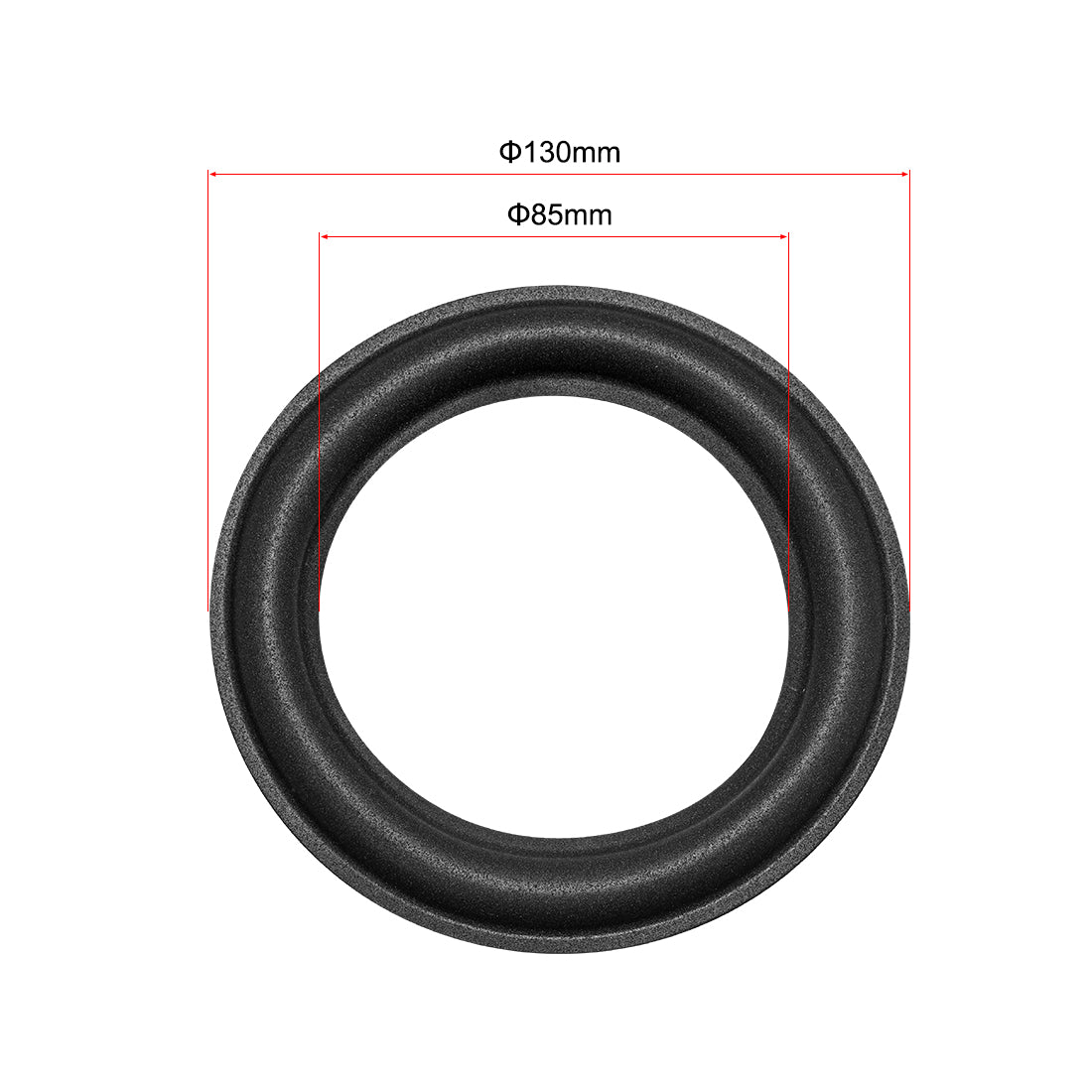 uxcell Uxcell 5.2 Inch Speaker Foam Edge Surround Rings Replacement Parts for Speaker Repair or DIY 2pcs