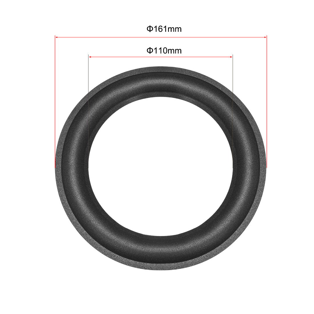 uxcell Uxcell 6.5" 6.5 inches Speaker Foam Edge Surround Rings Replacement Parts for Speaker Repair or DIY