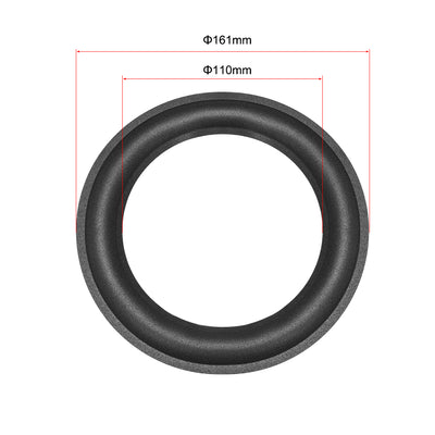 Harfington Uxcell 6.5" 6.5 inches Speaker Foam Edge Surround Rings Replacement Parts for Speaker Repair or DIY