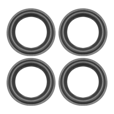 uxcell Uxcell 155mm Foam Edge Surround Rings Replacement Part for Repair or DIY 4pcs