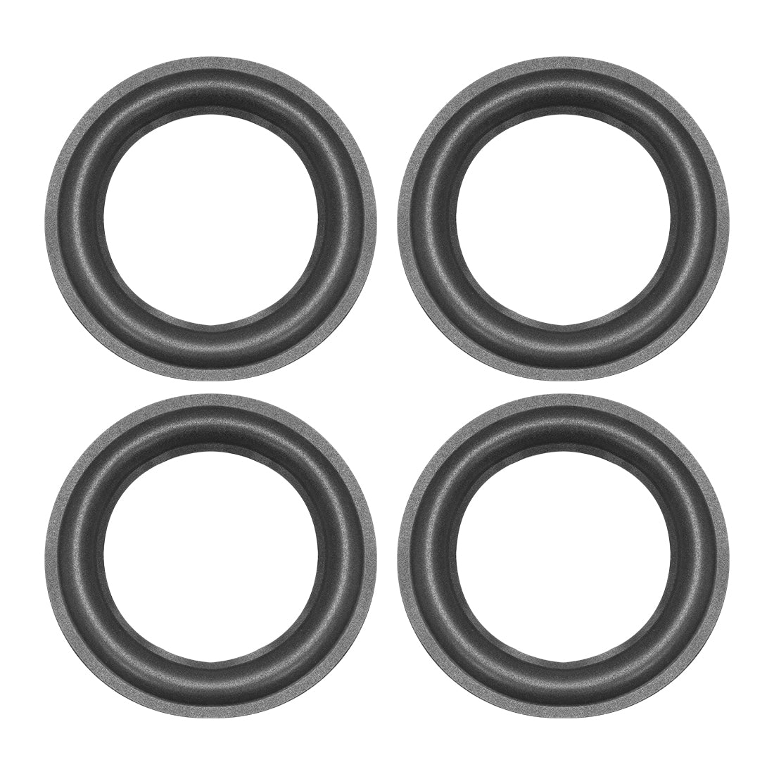 uxcell Uxcell 155mm Foam Edge Surround Rings Replacement Part for Repair or DIY 4pcs
