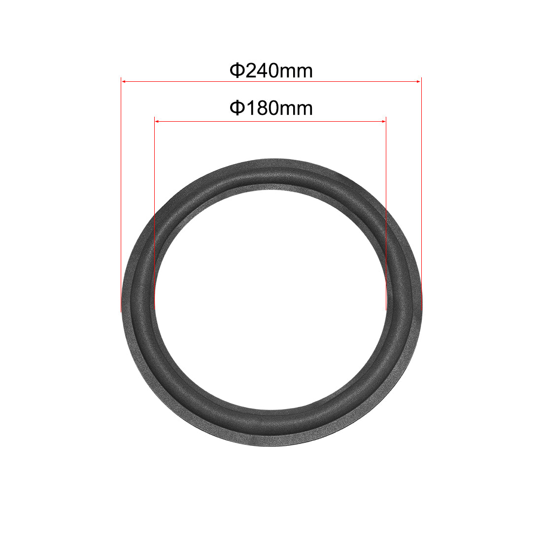 uxcell Uxcell 10 Inch Speaker Foam Edge Surround Rings Replacement Parts for Speaker Repair or DIY 4pcs