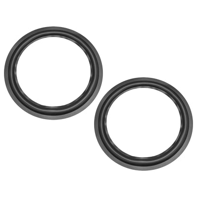 Harfington Uxcell 12" 12inch Speaker Rubber Edge Surround Rings Replacement Part for Speaker Repair or DIY 2pcs