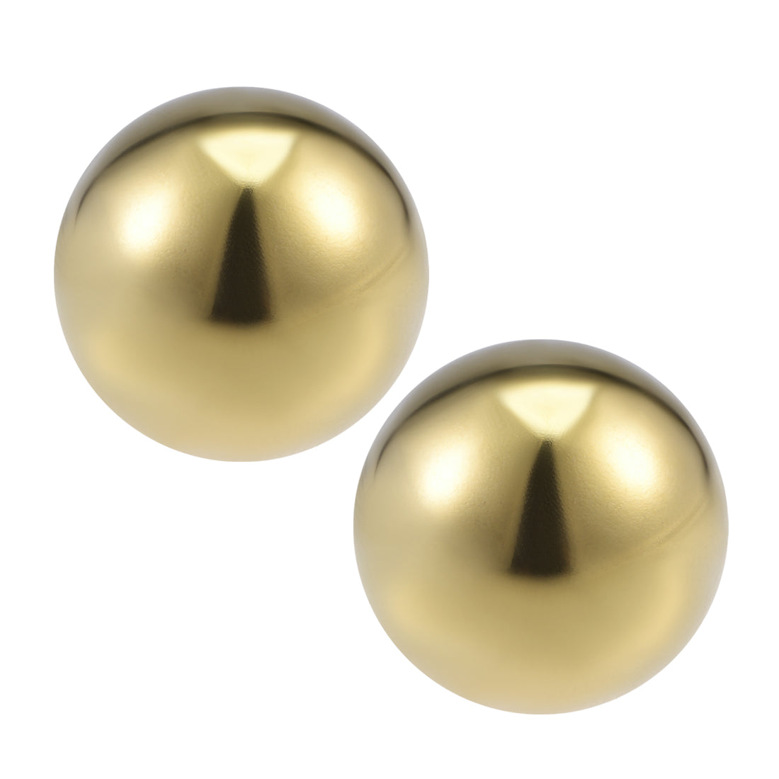 uxcell Uxcell 25mm 201 Stainless Steel Hollow Ball for Home Garden Decorations Gold Tone 2pcs