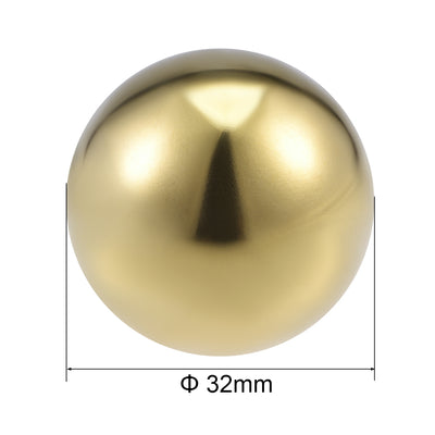 Harfington Uxcell 32mm 201 Stainless Steel Hollow Ball for Home Garden Decoration Gold Tone 5pcs