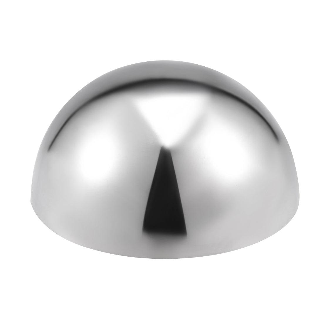 uxcell Uxcell 101mm(3.98") Dia. Decorative Hollow Half Cap Ball 304 Stainless Steel for Staircase Handrail Post 2pcs