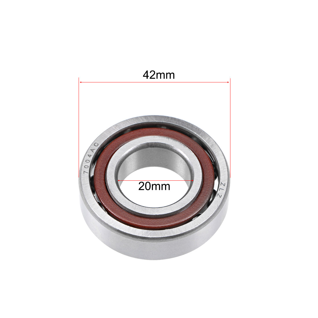Uxcell Uxcell 7000AC Angular Contact Ball Bearing 10x26x8mm, Single Row, Open, 25° Contact Angle