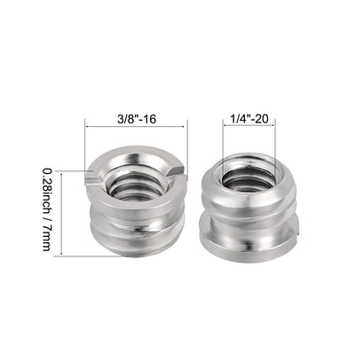 Harfington Uxcell 1/4" Female To 3/8" Male Threaded Screw Adapter For Microphone Stand 1pcs