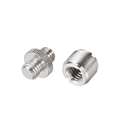Harfington Uxcell 3/8” Male To 5/8" Male Threaded Screw Adapter For Microphone Tripod Stand 2pcs