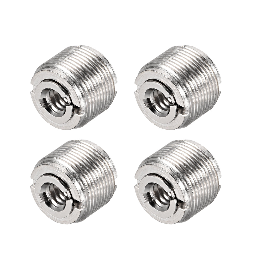 uxcell Uxcell 1/4” Female To 5/8" Male Threaded Screw Adapter For Microphone Tripod Stand 4pcs