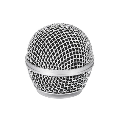 Harfington Uxcell Microphone Mesh Grill Metal Windscreen with Black Interior Foam Filter for SM58 BETA58 BETA58A SM58LC SM58S SA-M30 SV100 UT2 PGX24 SLX2 SLX4