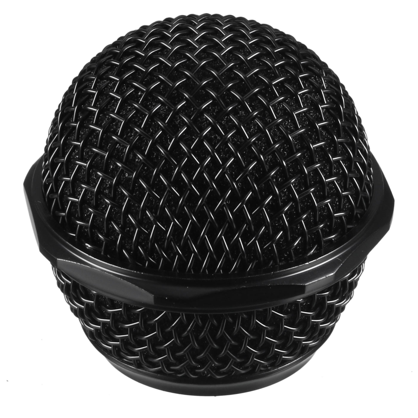 uxcell Uxcell Black Microphone Ball Head Mesh Grill Metal Windscreen with Inner Foam Filter for BETA58 BETA58A SM58LC SM58S SA-M30 SV100 UT2 PGX24 SLX2 SLX4