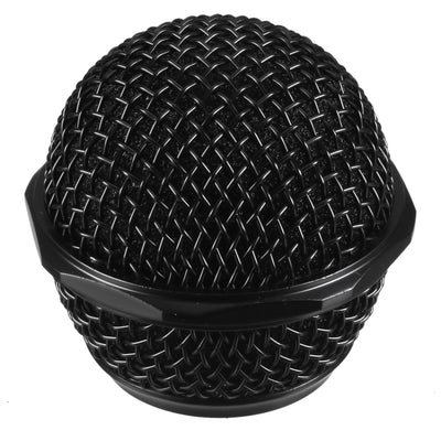 Harfington Uxcell Black Microphone Ball Head Mesh Grill Metal Windscreen with Inner Foam Filter for BETA58 BETA58A SM58LC SM58S SA-M30 SV100 UT2 PGX24 SLX2 SLX4