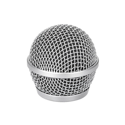 Harfington Uxcell Microphone Ball Head Mesh Grill Metal Windscreen with Black Interior Foam Filter for PG48 PG58 PGX2 BLX288 PG288 PGX24