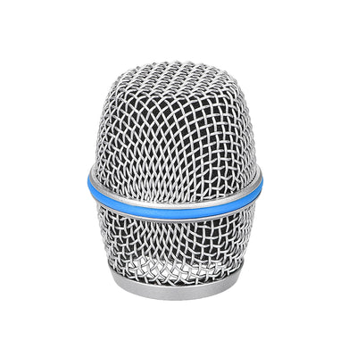 Harfington Uxcell Microphone Ball Head Mesh Grill Metal Windscreen with Black Interior Foam Filter for Beta 57A