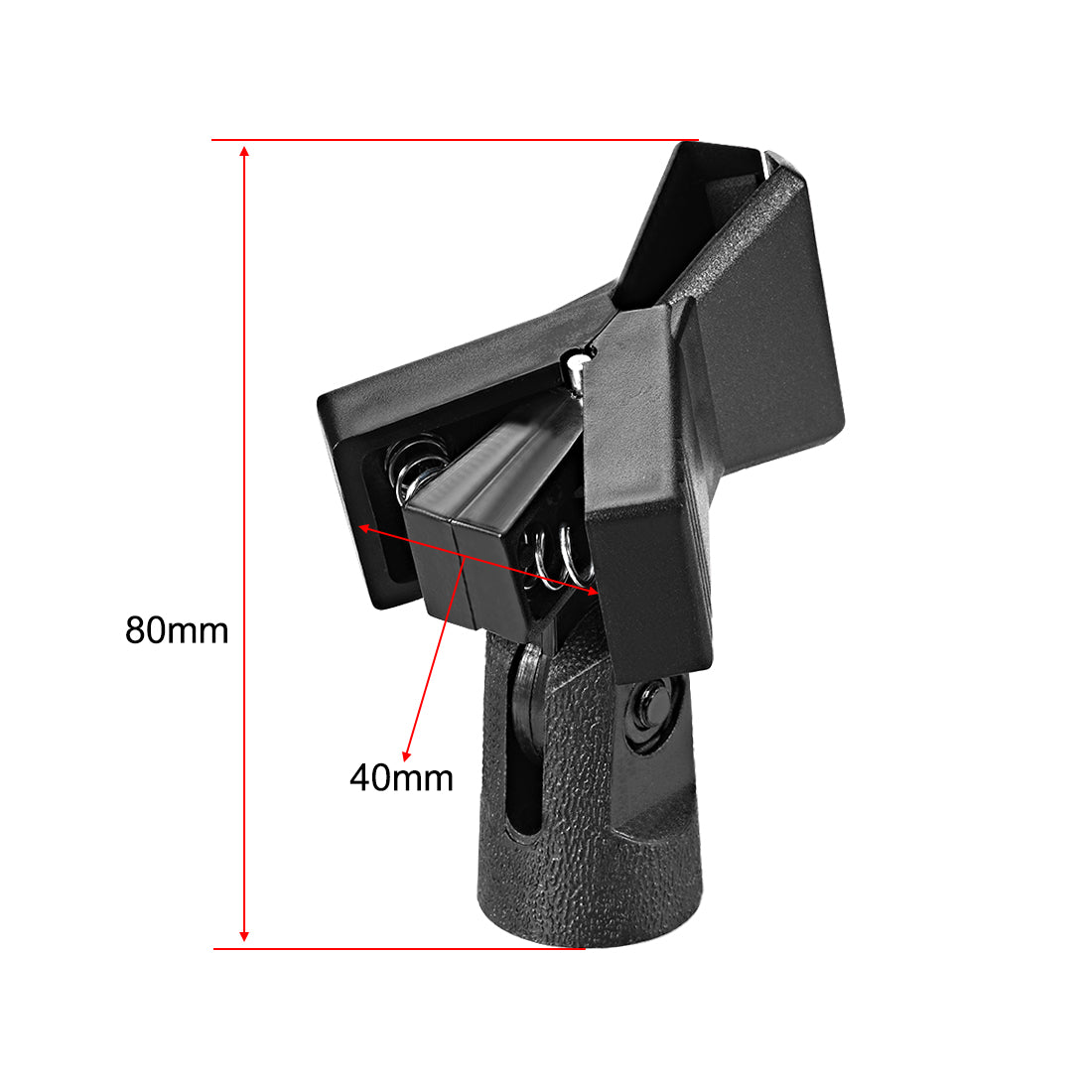 uxcell Uxcell Universal Microphone Mic Clip Holder for 40mm Mic Stand Handheld  15mm Thread Dia