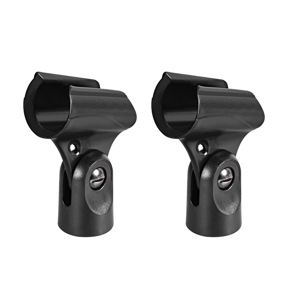 uxcell Uxcell 2Pcs Universal Microphone Mic Clip Holder for 20-23mm Mic Stand Handheld  15mm Thread Dia