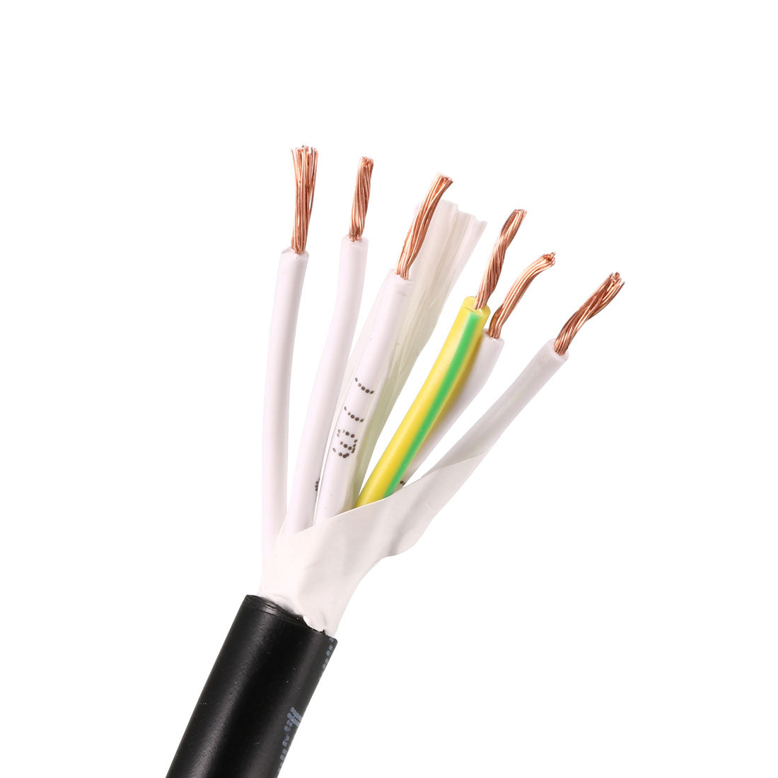 uxcell Uxcell RVV Wire Cable Extension Cord Copper Wire Electric Conductor 6 Core 20 AWG