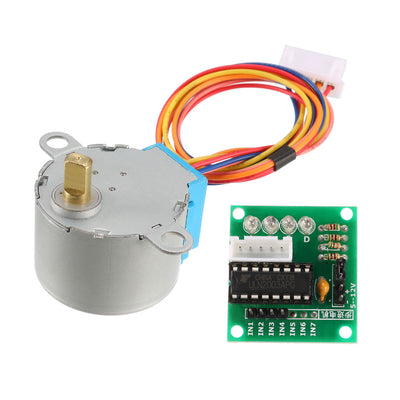 uxcell Uxcell DC 5V Micro Stepper Motor 28BYJ-48 With 5V ULN2003 Drive Test Module Board 5 Line 4 Phase