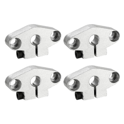 Harfington Uxcell 4PCS SHF8 Linear Motion Rail Clamping Rod Rail Guide Support for 8mm Dia Shaft