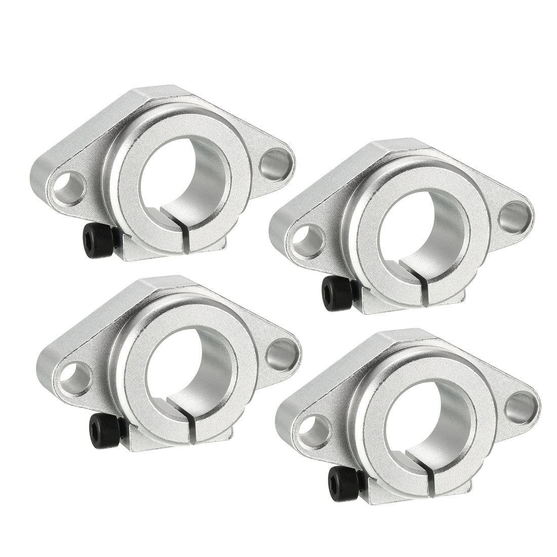 uxcell Uxcell 4PCS SHF20 Linear Motion Rail Clamping Rod Rail Guide Support for 20mm Dia Shaft