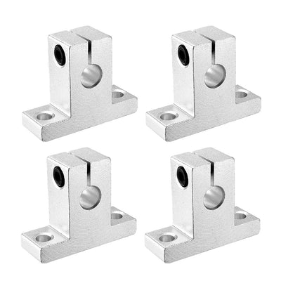 Harfington Uxcell Linear Motion Rail Clamping Rod Rail Guide Support 4pcs