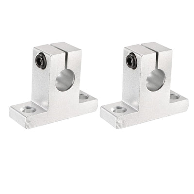 Harfington Uxcell 2PCS SK10 Linear Motion Rail Clamping Rod Rail Guide Support for 10mm Dia Shaft