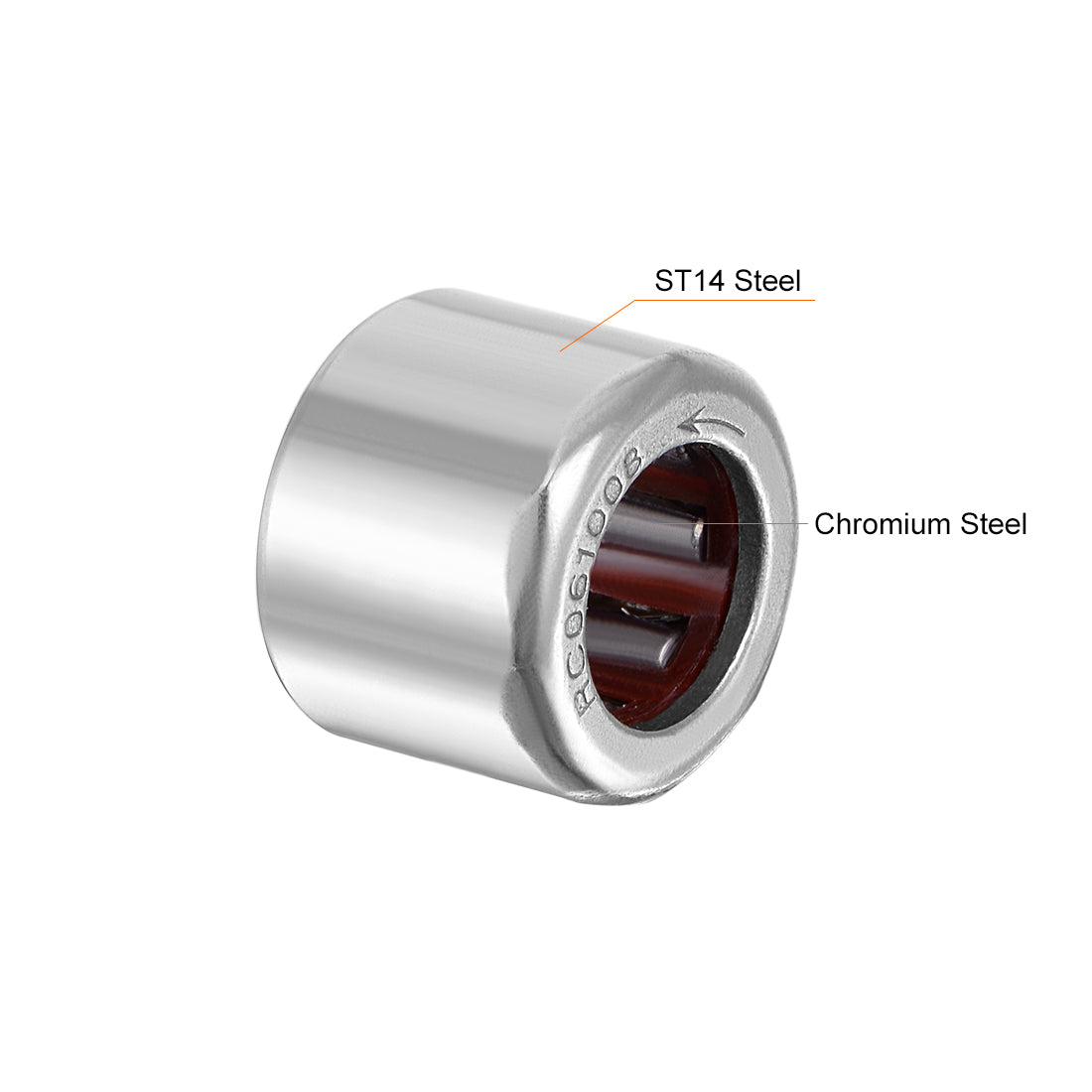 uxcell Uxcell Needle Roller Bearings, Chrome Steel Needles One Way Clutch Bearing Red Inch