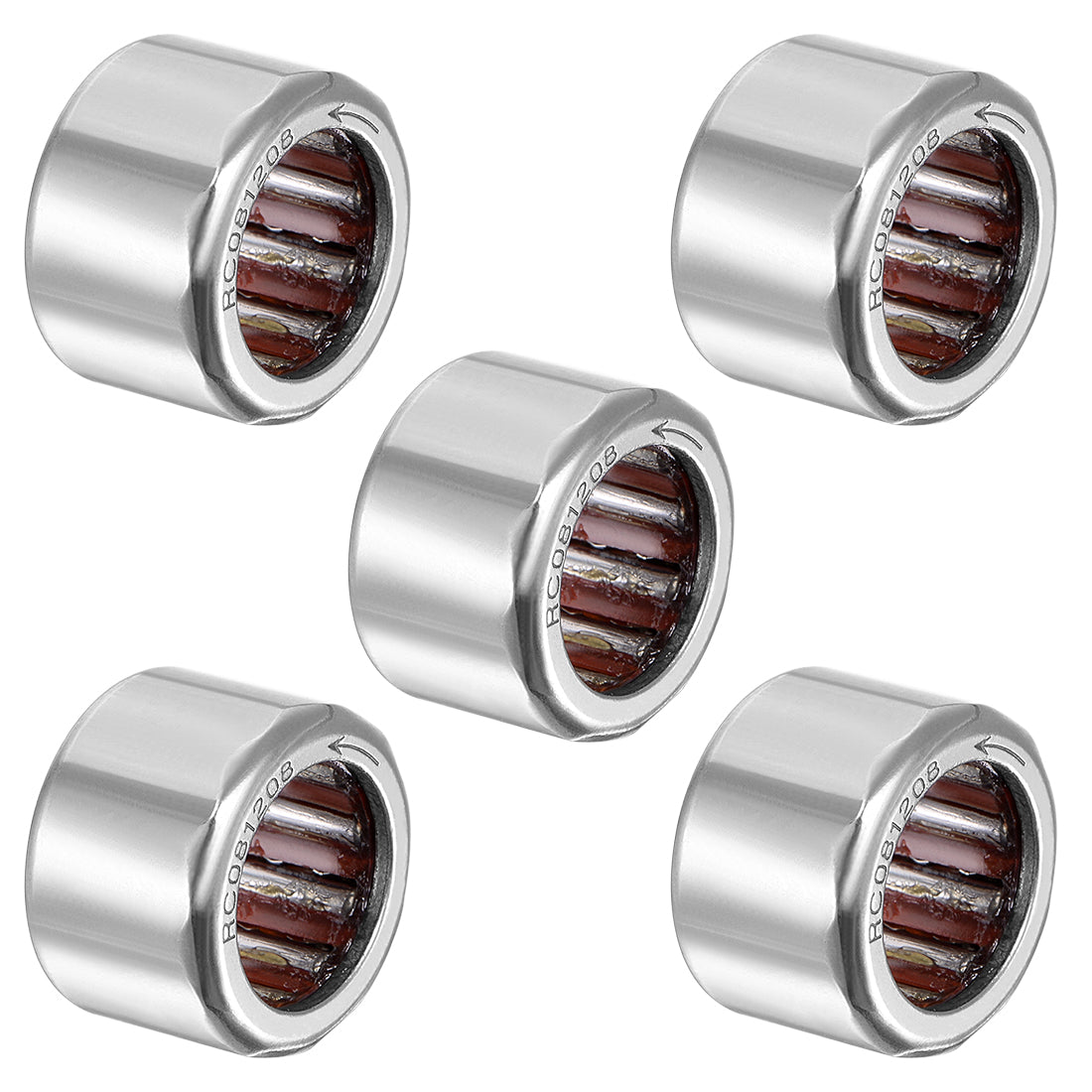 uxcell Uxcell Needle Roller Bearings, Chrome Steel Needles One Way Clutch Bearing Red, Inch,