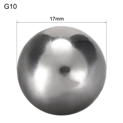 Harfington Uxcell Precision Balls 11mm Solid Chrome Steel G10 for Ball Bearing Wheel 10pcs