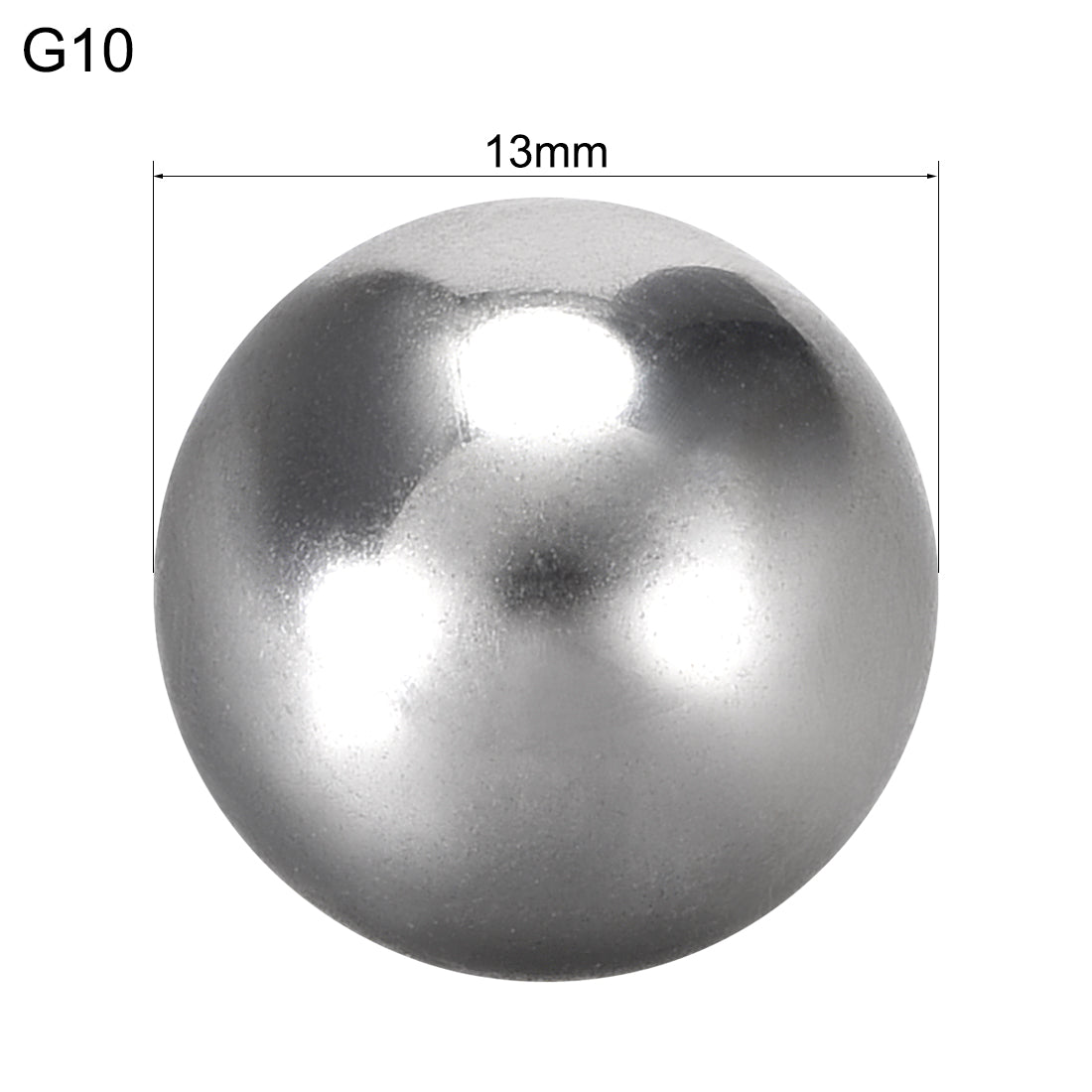 uxcell Uxcell Precision Balls 11mm Solid Chrome Steel G10 for Ball Bearing Wheel 10pcs
