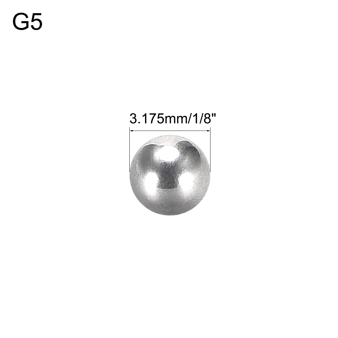 Uxcell Uxcell Precision 304 Stainless Steel Bearing Balls 9/64 Inch G5 10pcs
