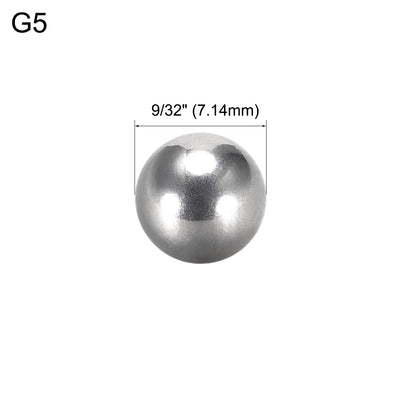 Harfington Uxcell Precision 304 Stainless Steel Bearing Balls 9/64 Inch G5 10pcs