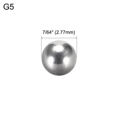 Harfington Uxcell Precision 304 Stainless Steel Bearing Balls 9/64 Inch G5 10pcs