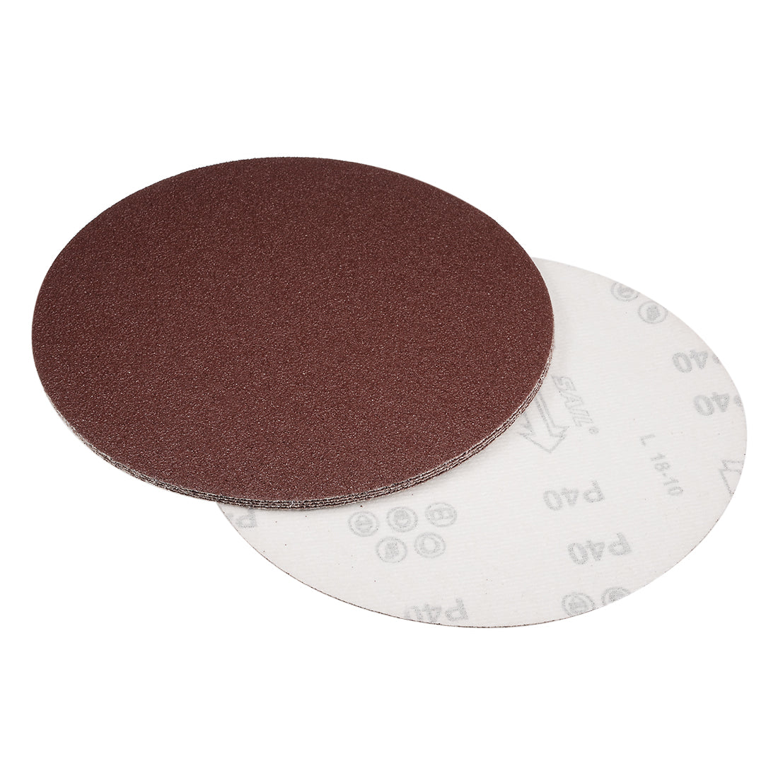 Uxcell Uxcell 8-inch Hook and Loop Sanding Discs, 800-Grits Aluminum Oxide Flocking Sandpaper for Random Orbital Sander 5pcs