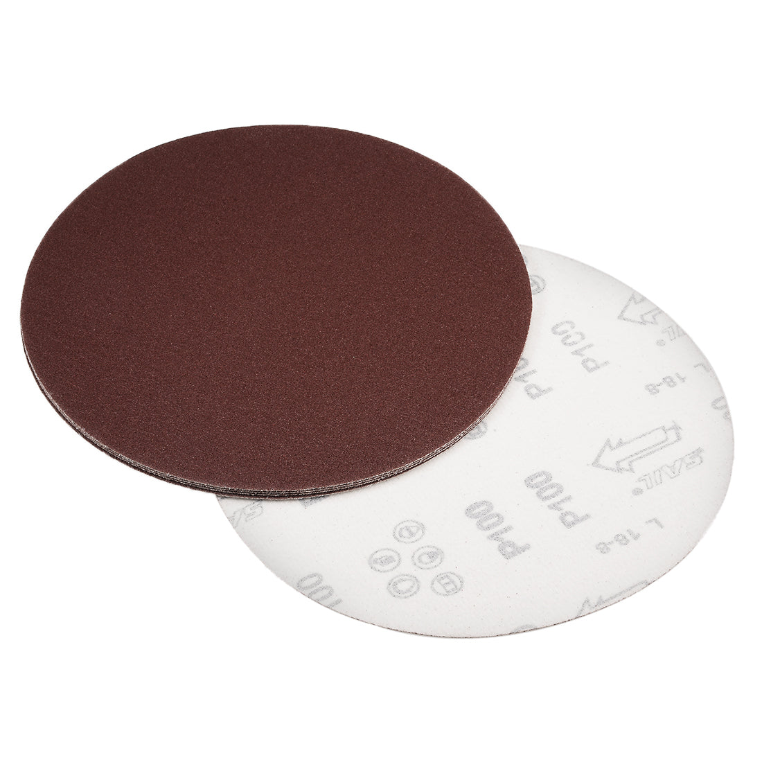 Uxcell Uxcell 8-inch Hook and Loop Sanding Discs, 800-Grits Aluminum Oxide Flocking Sandpaper for Random Orbital Sander 5pcs