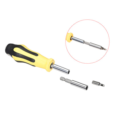 Harfington Uxcell Extension Extend Socket Drill Bit Holder Magnetic Hex Screwdriver Power Tools ,2.4-inch Length,1/4''-Hexagon Drill