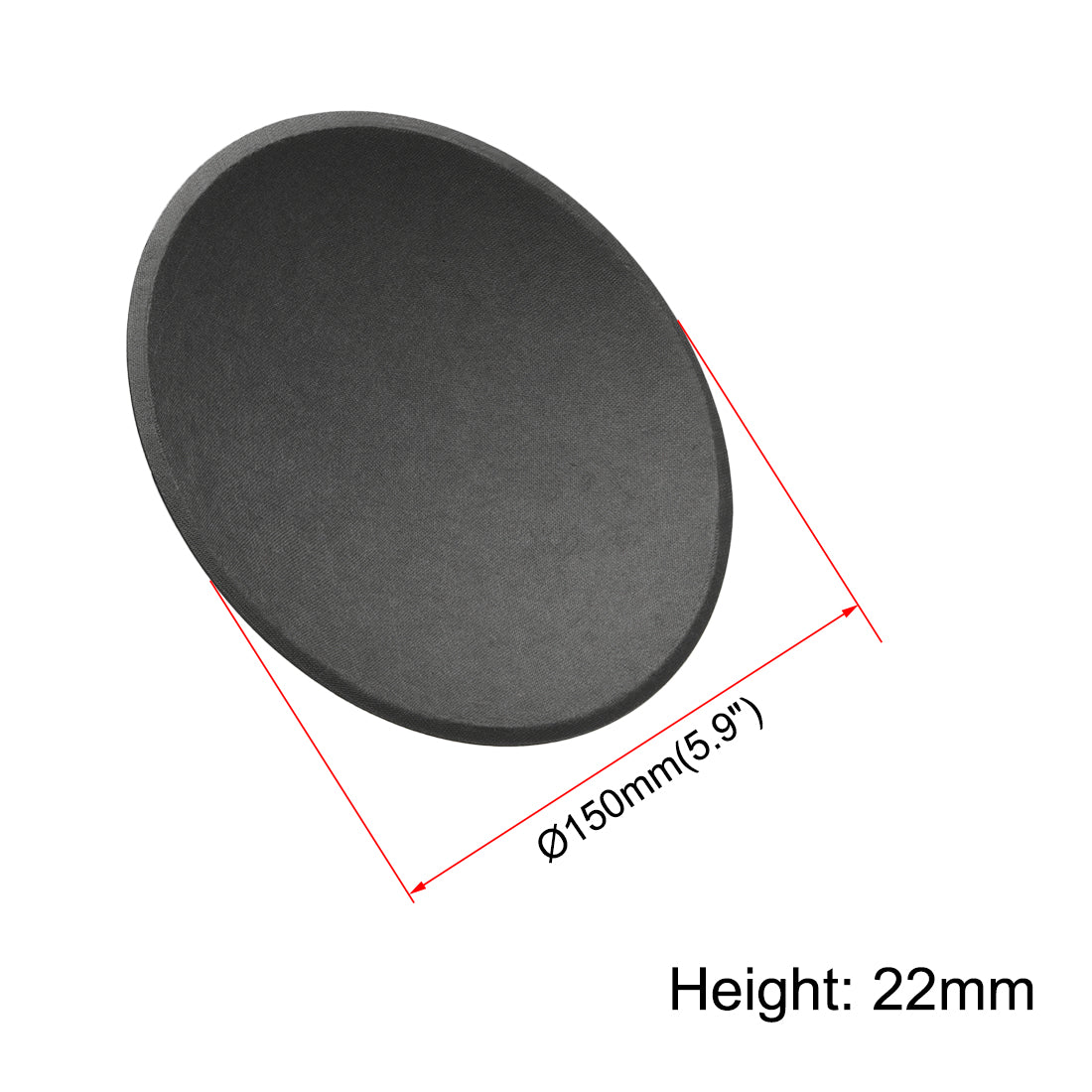 uxcell Uxcell Speaker Dust Cap 150mm/6" Diameter Subwoofer Paper Dome Coil Cover Caps 2 Pcs