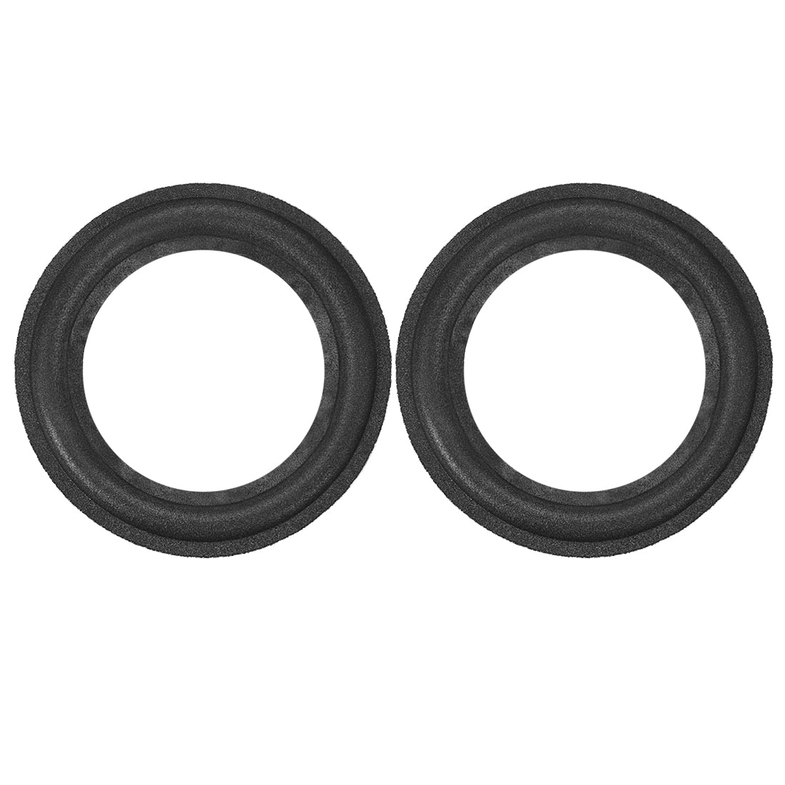 uxcell Uxcell 4" Inch Speaker Foam Edge Folding Ring  Horn Replacement Parts for Speaker Black  2 Pcs