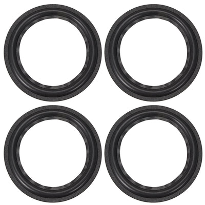 uxcell Uxcell 8 Inch Speaker Foam Edge Folding Ring  Horn Replacement Parts for Speaker Black 4pcs