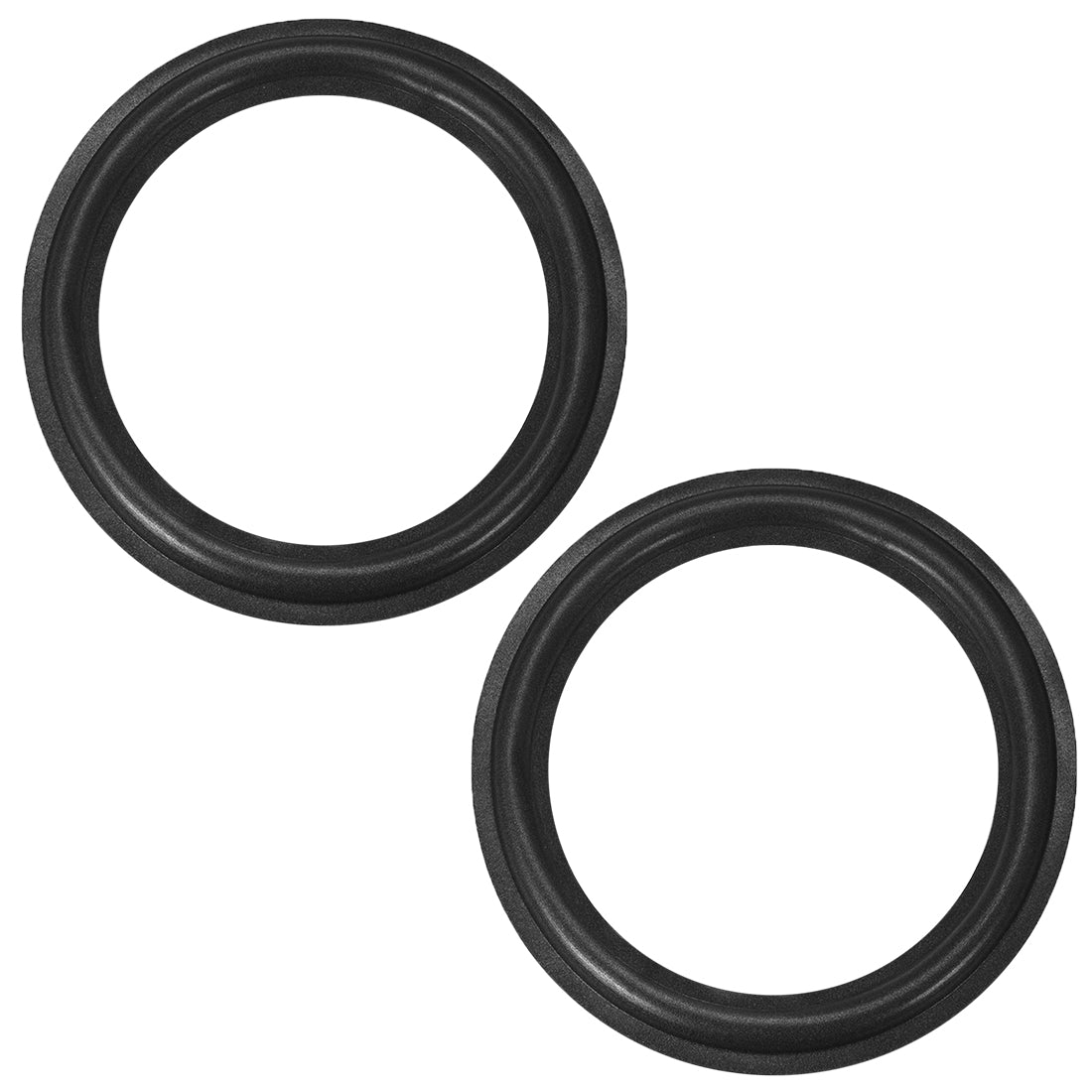 uxcell Uxcell 10 Inch Speaker Foam Edge Folding Ring  Horn Replacement Parts for Speaker Black 2pcs