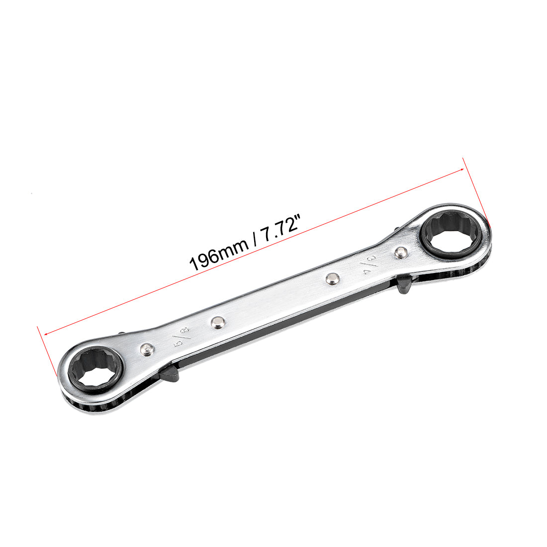 Uxcell Uxcell Reversible Ratcheting Wrench,  3/4-inch x 5/8-inch Double Box End, Cr-V
