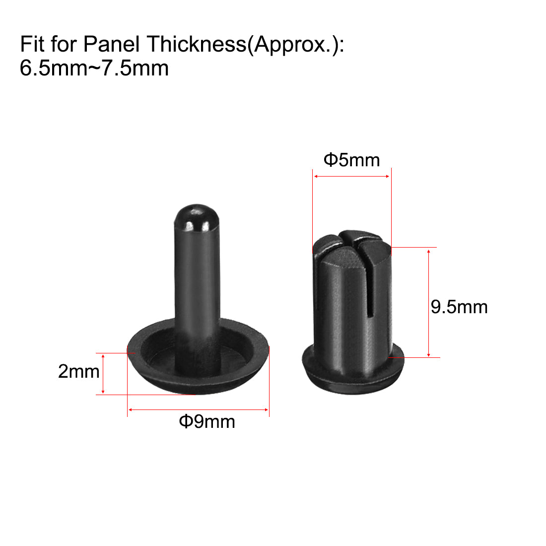 Push Clips Rivets PCB Circuit Panel Nylon Fastener | Harfington